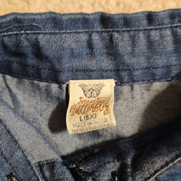 NWOT | Girls Unicorn Denim & Tulle Dress | 6X | Back to School 🎒 - Picture 4 of 10